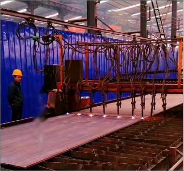 甘肃民勤钢结构车间数控等离子切割机